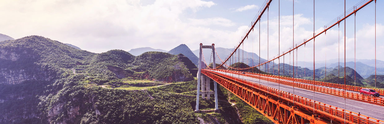 Bridge over the hill