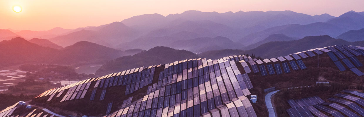 中国太阳能发电场