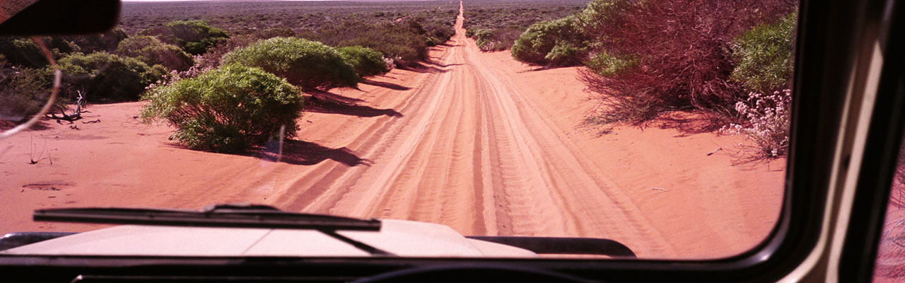 A view of a desert in Australia