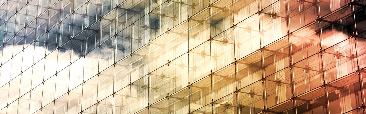 Abstract glass cubes