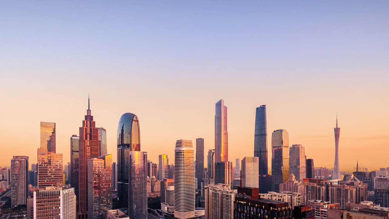 Shenzhen bay city skyline