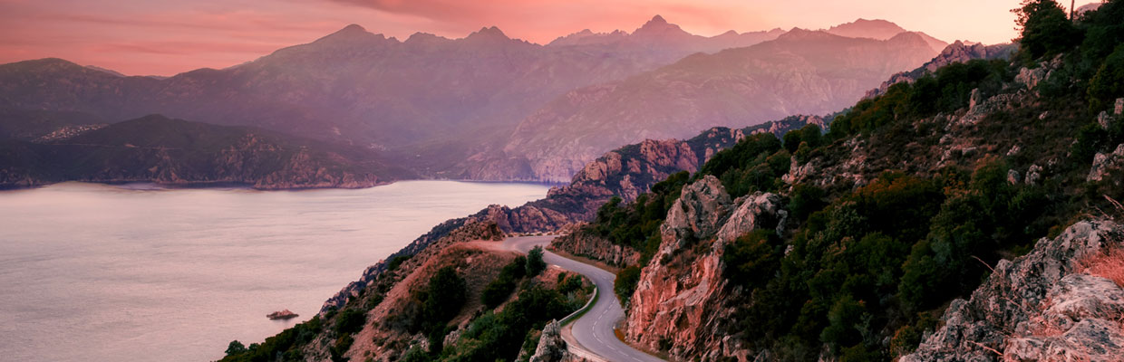 Mountain and lake view