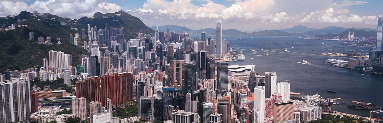 香港城市灣景